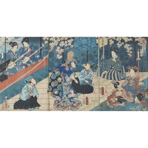 Lot 20 - KUNIYOSHI (1797-1861), KUNISADA (1786-1865)  19TH CENTURY
