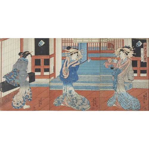 Lot 20 - KUNIYOSHI (1797-1861), KUNISADA (1786-1865)  19TH CENTURY