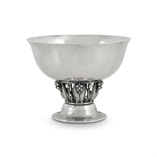 Lot 120 - A Danish sterling silver pedestal bowl