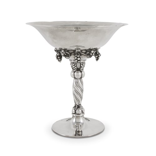 Lot 104 - A fine and large Danish sterling silver compote