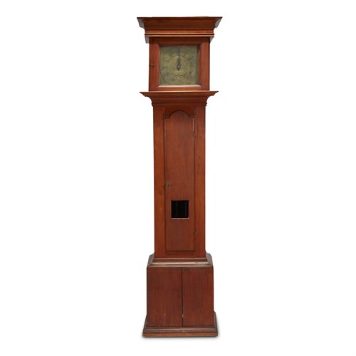 Lot 33 - Queen Anne thirty-hour tall case clock
