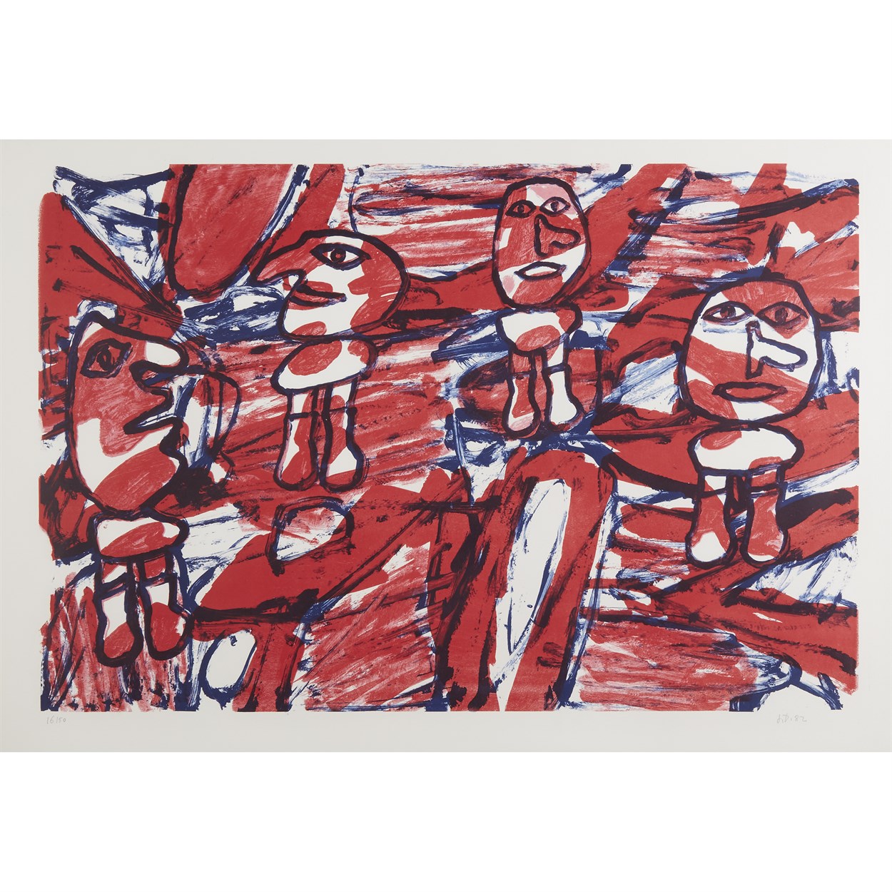 Lot 47 - JEAN DUBUFFET  (FRENCH, 1901-1985)